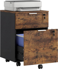 HOMCOM Mobile File Cabinet
