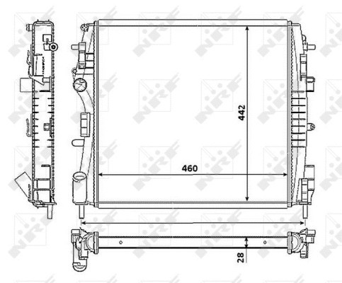 Radiator engine cooling - cooling, for