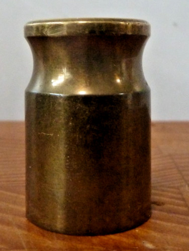 Vintage brass bank weight - weight, to