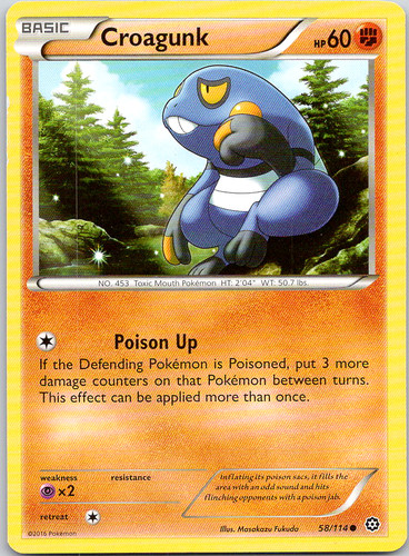 Pokemon croagunk 114 - croagunk, 58/114