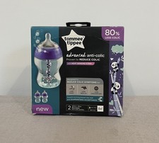 Tommee Tippee Bottles 2x Pack 260ml Anti Colic Feeding Bottles Less Reflux BLUE