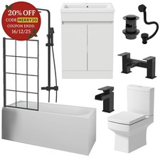 Complete Bathroom Suite Black