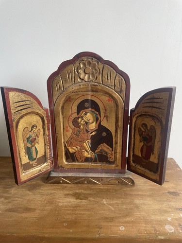 Vintage byzantine style wooden - vintage,