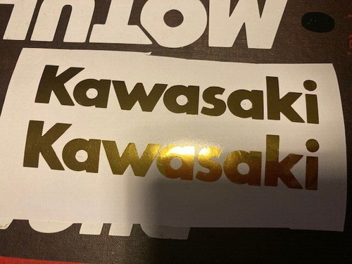 Kawasaki decal sticker gold - kawasaki,