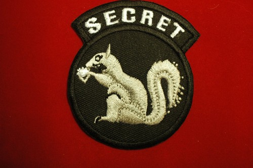 Secret squirrel iron sew on - squirrel, iron/sew