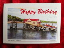 The lifeboat launch at Mumbles