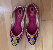 newWomens Asian Indian Mojari Flat Shoes Size 5