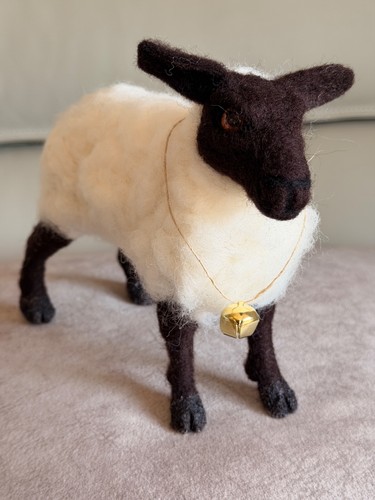 Needle felted sheep hand - needle,