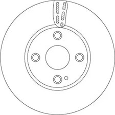 2x Brake disc Vented DF6793 TRW for MAZDA 2 Hatchback MX-5 IV MX-5 RF Targa