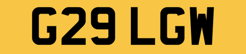 G29 lgw old number plate - lgw, /