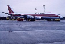 KALITTA, Douglas Dc-8, N801CK, at Prestwick, in 1988, aircraft slide