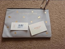 Genuine Radley And The Adventure Begins Grey Travel Pouch Wallet