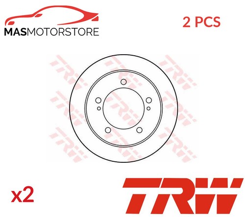 Front brake discs - set, trw