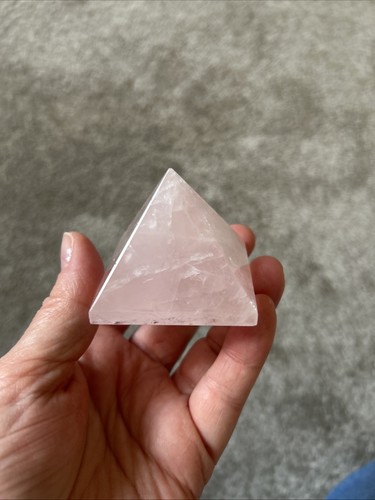 Rose quartz pyramid healing - rose,