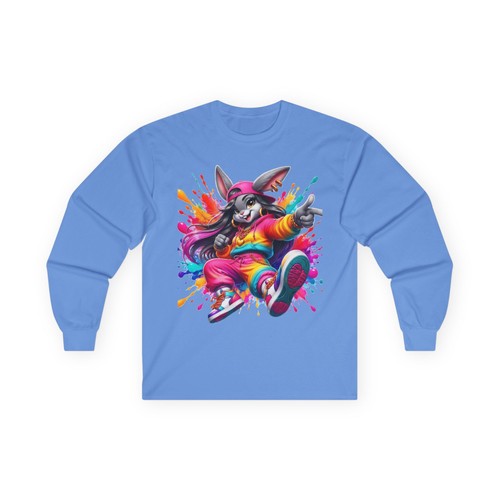 Colorful skateboarding bunny - skateboarding,