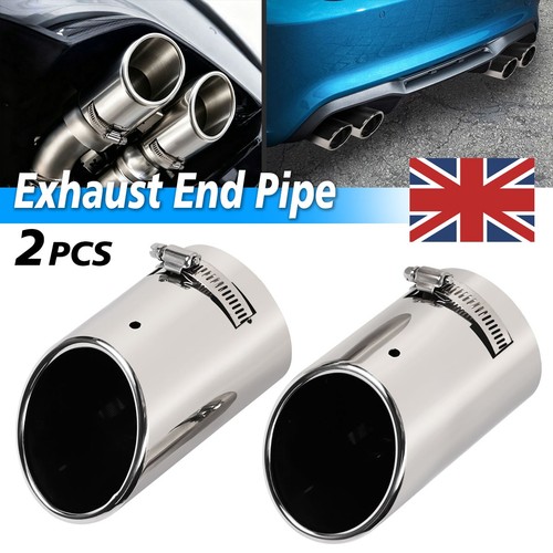 Universal chrome exhaust - 2x,