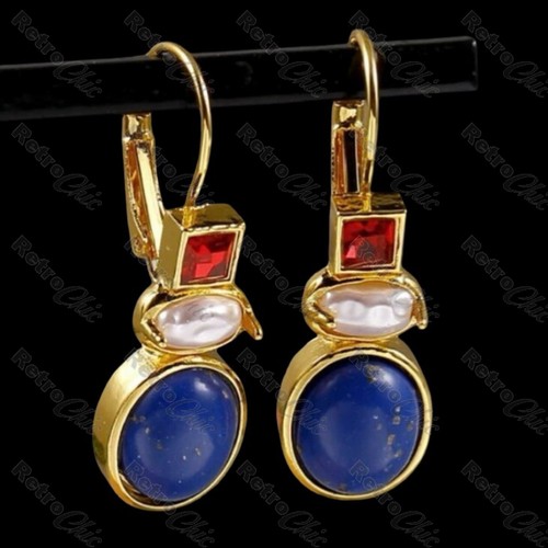 Faux lapis gem - lapis, retro