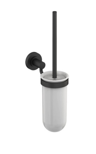 Hoxton black toilet brush - black, and