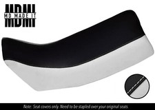 FITS YAMAHA DT 125 LC 81-88 DUAL CUSTOM VINYL SEAT COVER BLACK & WHITE