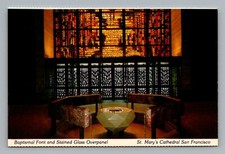 Baptismal Font And Stained