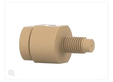 Idex Nonmetallic Inline Check Valve, Inlet, 1 psi, 0.06" ID, 1/4-28 (F) to 1/4-2