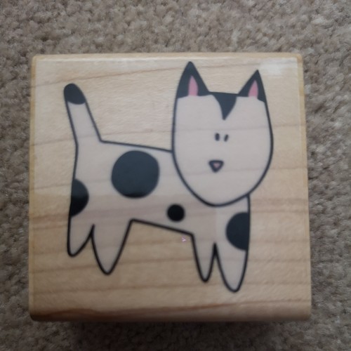 Cat rubber stamp - cat,