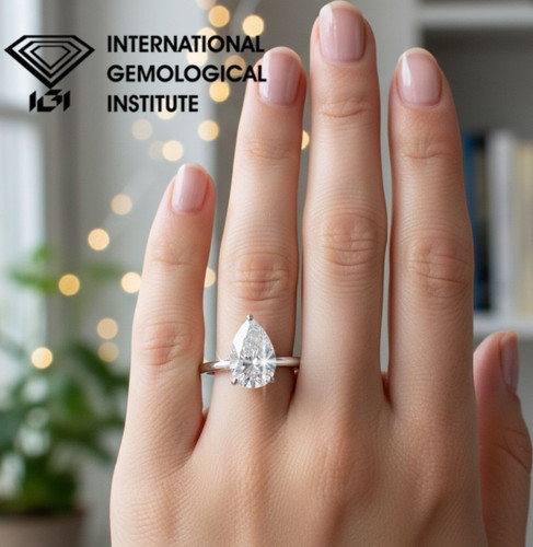00ct igi certified pear - igi,