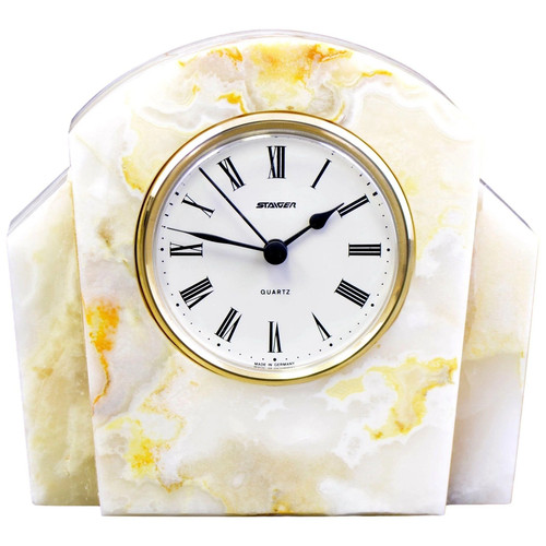 Desk shelf clock of white - desk,