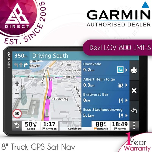 Garmin dezl lgv 800 lmt - dezl, 8"