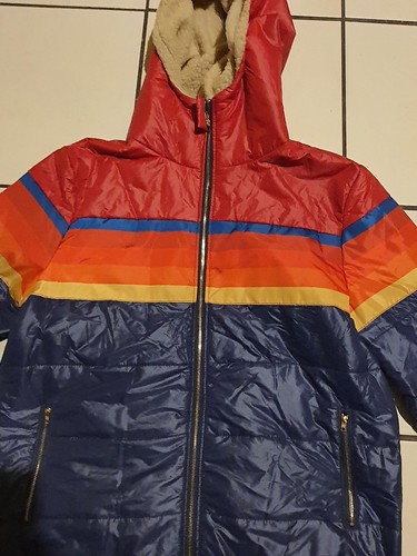 Retro light puffa - jacket, uk14