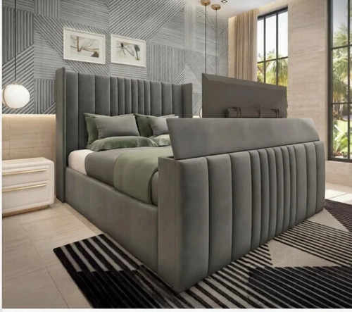 Winged panel bed frame - tv,