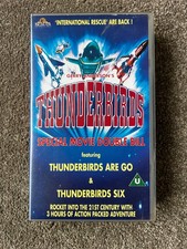 THUNDERBIRDS ARE GO / SIX SPECIAL MOVIE DOUBLE BILL MGM VHS VIDEO TAPE