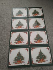 VINTAGE CORK-BACKED CHRISTMAS