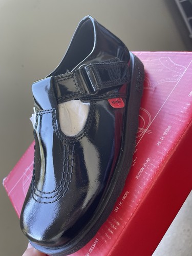 Nib kickers patent blk - patent, t-bar