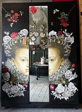 The Rose Queen a Mid Century Upcycled Double Wardrobe