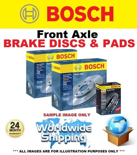 Front axle brake discs - brake, pads