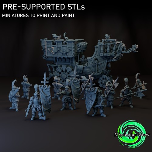Landship warband imperial - landship,