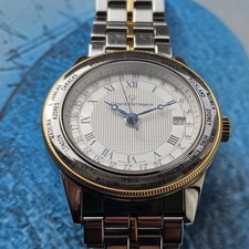 Girard Peregaux GP90 World Timer Ref.1010 Automatic Mens 38mm Swiss Made