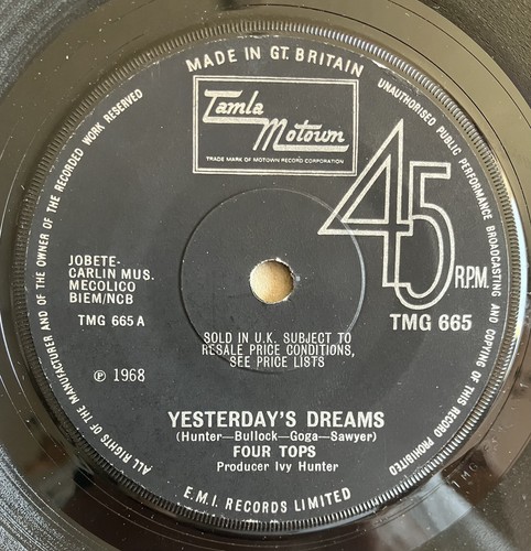 Four tops yesterday s - yesterday's, dreams
