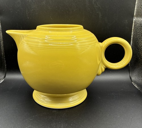 Fiestaware yellow large teapot - fiestaware,