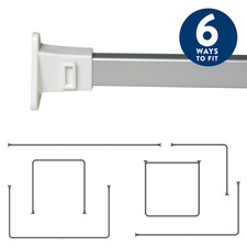Croydex shower curtain rail - shower,