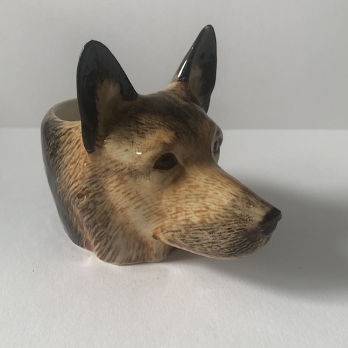 Alsatian face egg cup - alsatian,