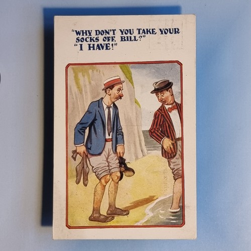 Comic postcard 1932 men - comic,