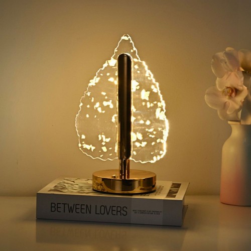 Modern golden leaf crystal - leaf,