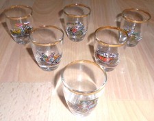 6 Vintage Whiskey Dram Shot