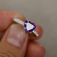 2ct heart purple amethyst - 2ct,