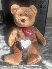 TY BEANIE BABY BRITANNIA BEAR - MINT CONDITION - RETIRED WITH TAGS