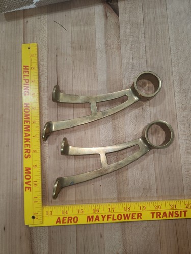 Brass foot rail - rail, hardware