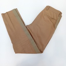 Valentino Chino Trousers Mens Size 32 Beige Button Zip Cotton Blend FLT30-EP