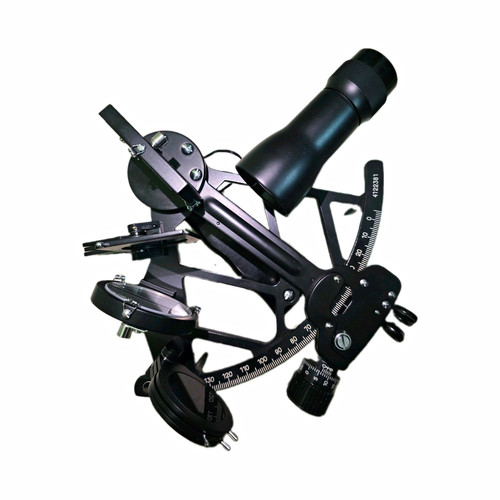 Black marine nautical sextant - black,